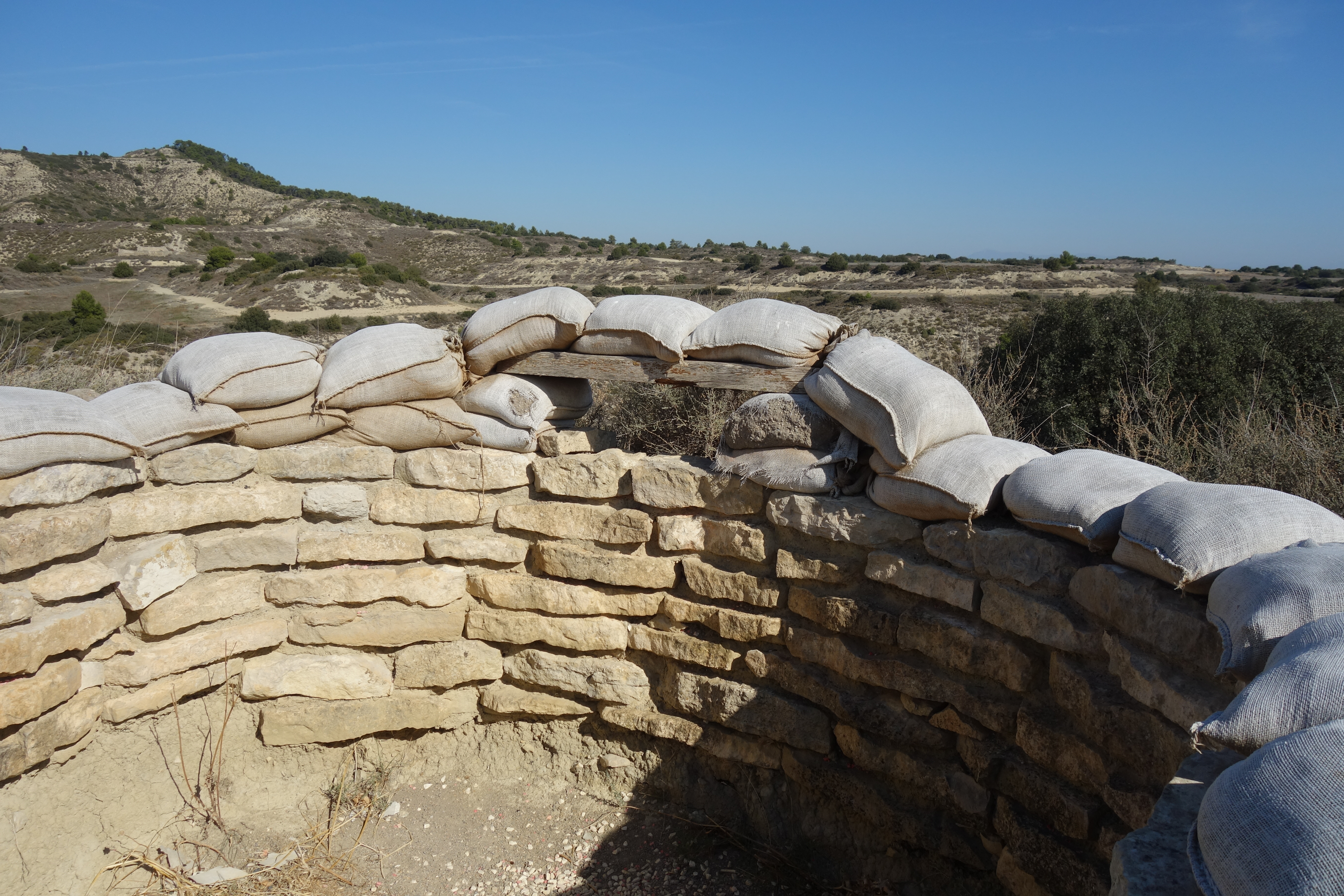 Alcubierre-trincheras-ruta Orwell-San Caprasio